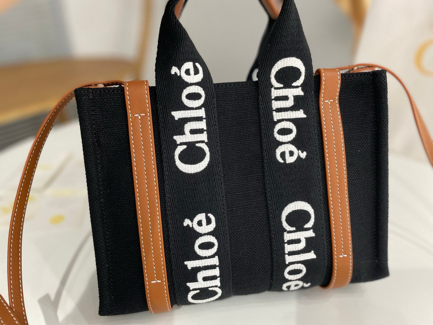 Chloe Woody Tote Bag