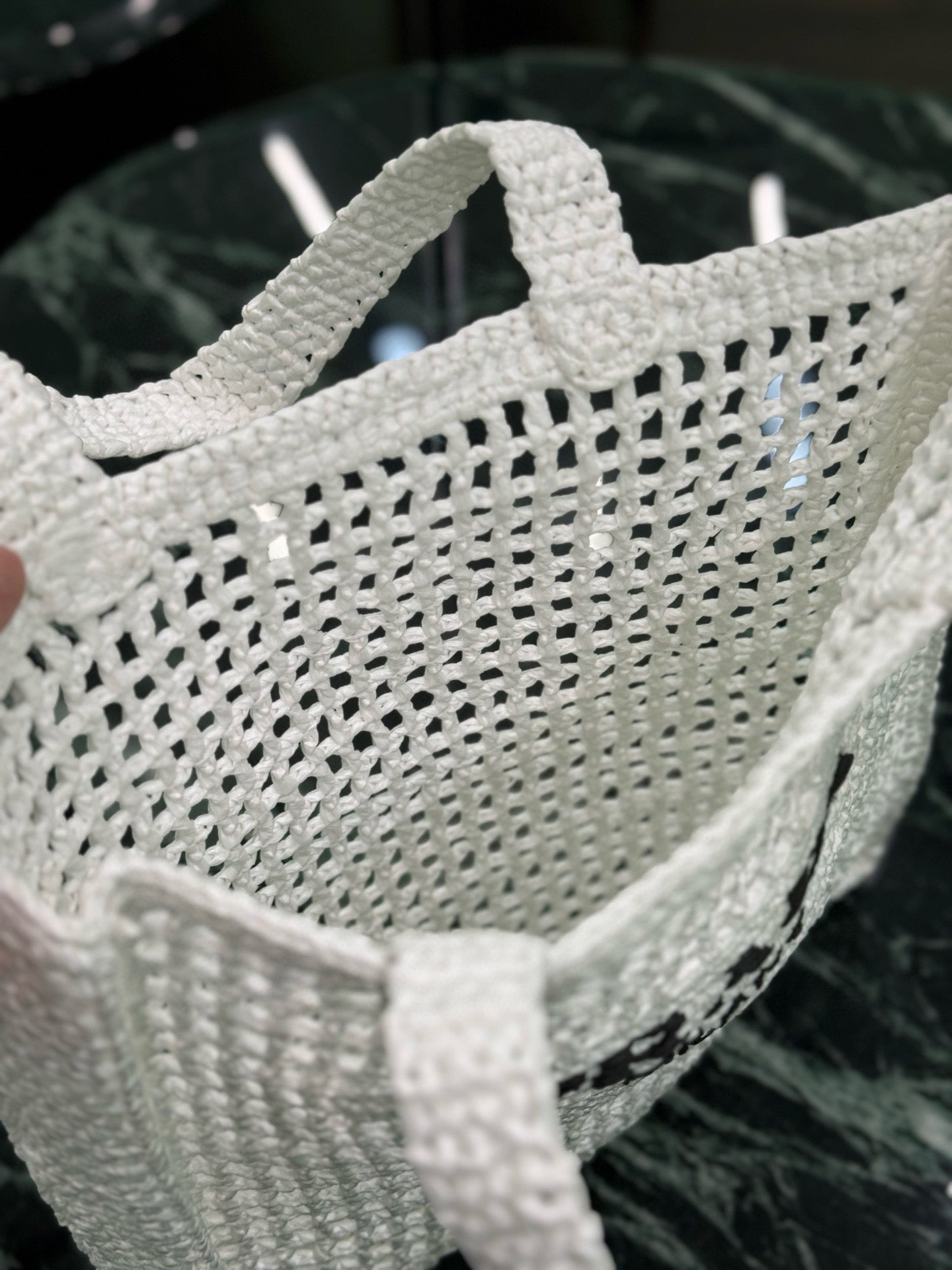 Prada Raffia Tote Bag