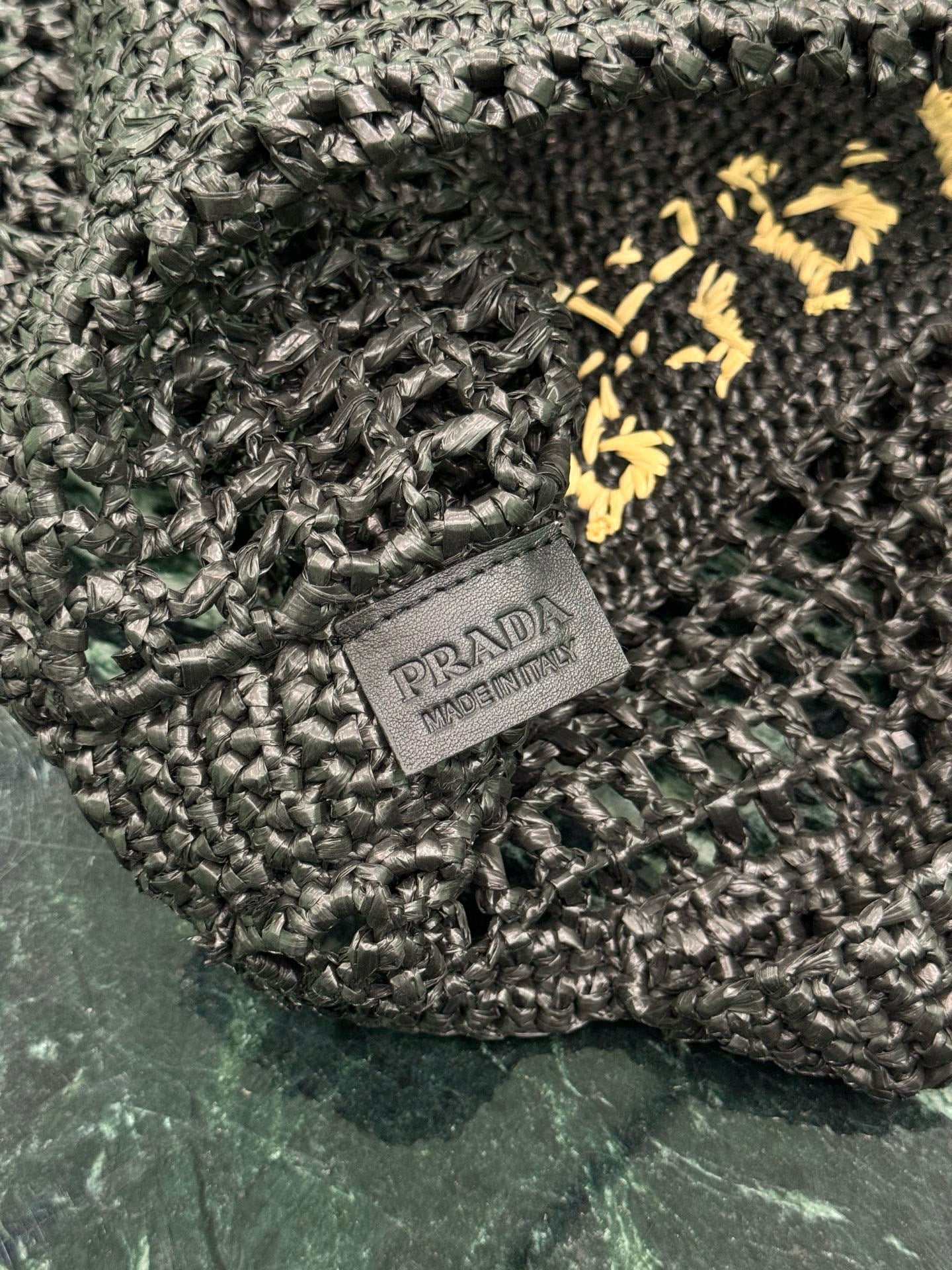 Prada Raffia Tote Bag