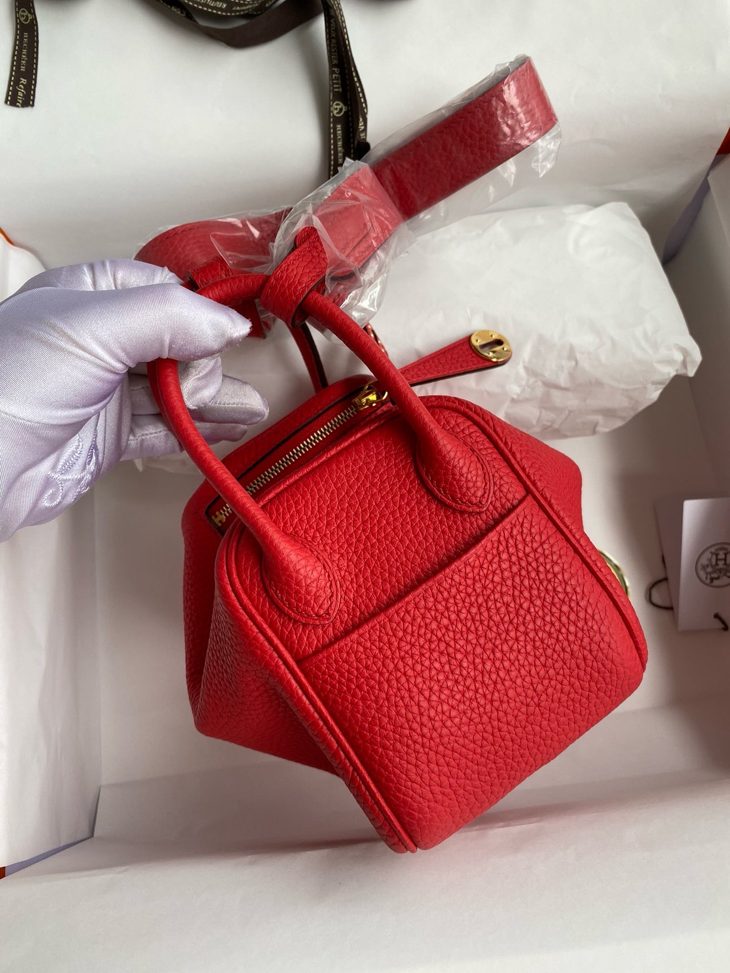 Hermes Mini Lindy, 19cm, Q5, TC Skin