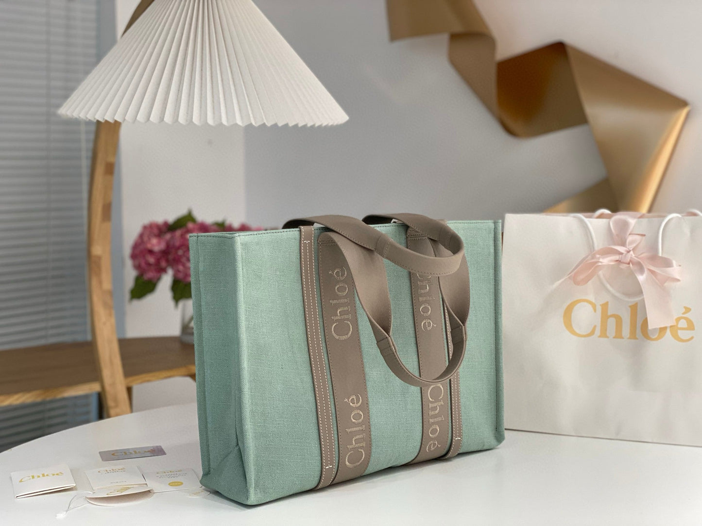 Chloe Woody Tote Bag